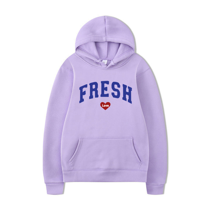 Women's hoodie with playful lettering and soft inner fleece Lisslune