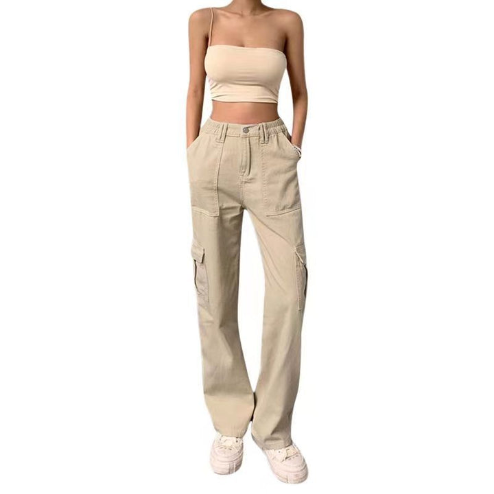 Women's cargo pants with a casual cut and practical side pockets Lisslune