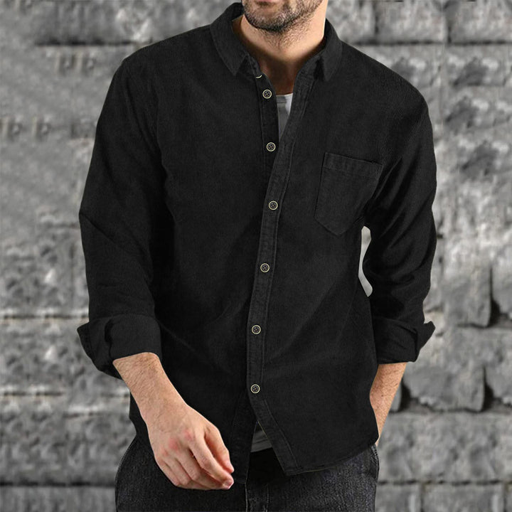Men's Casual Cord Shirt Lisslune