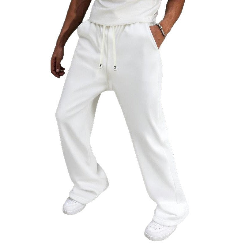 Men's loose fitness pants with elastic waistband and practical pockets Lisslune