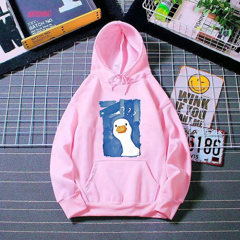 Women's Hoodie with Playful Duck Motif Lisslune 1772613013