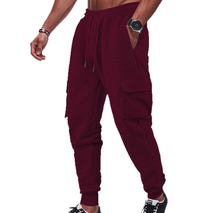 Men's cargo jogging pants with textured design and practical pockets Lisslune