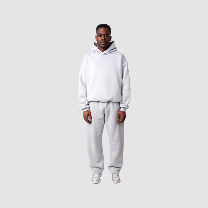 Women's Cozy Sweatshirt and Pants Set with High Collar and Casual Fit Lisslune