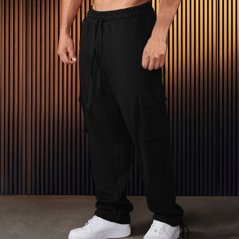 Men's cargo joggers with adjustable waistband and practical side pockets Lisslune