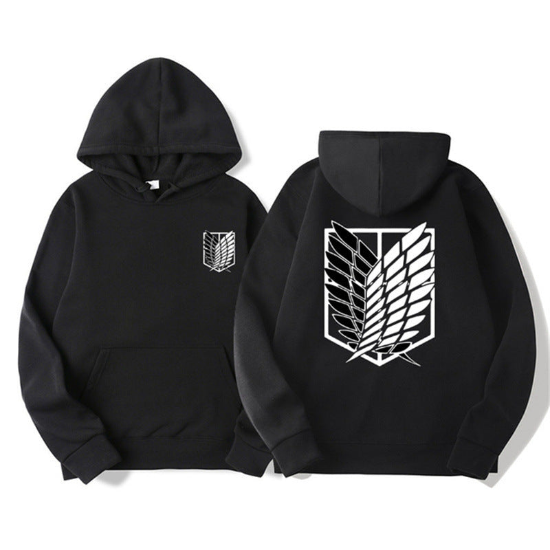 Women's Hooded Sweatshirt with Classic Anime Design Lisslune
