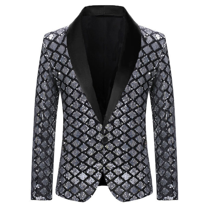 Men's Glamorous Sequin Blazer Lisslune