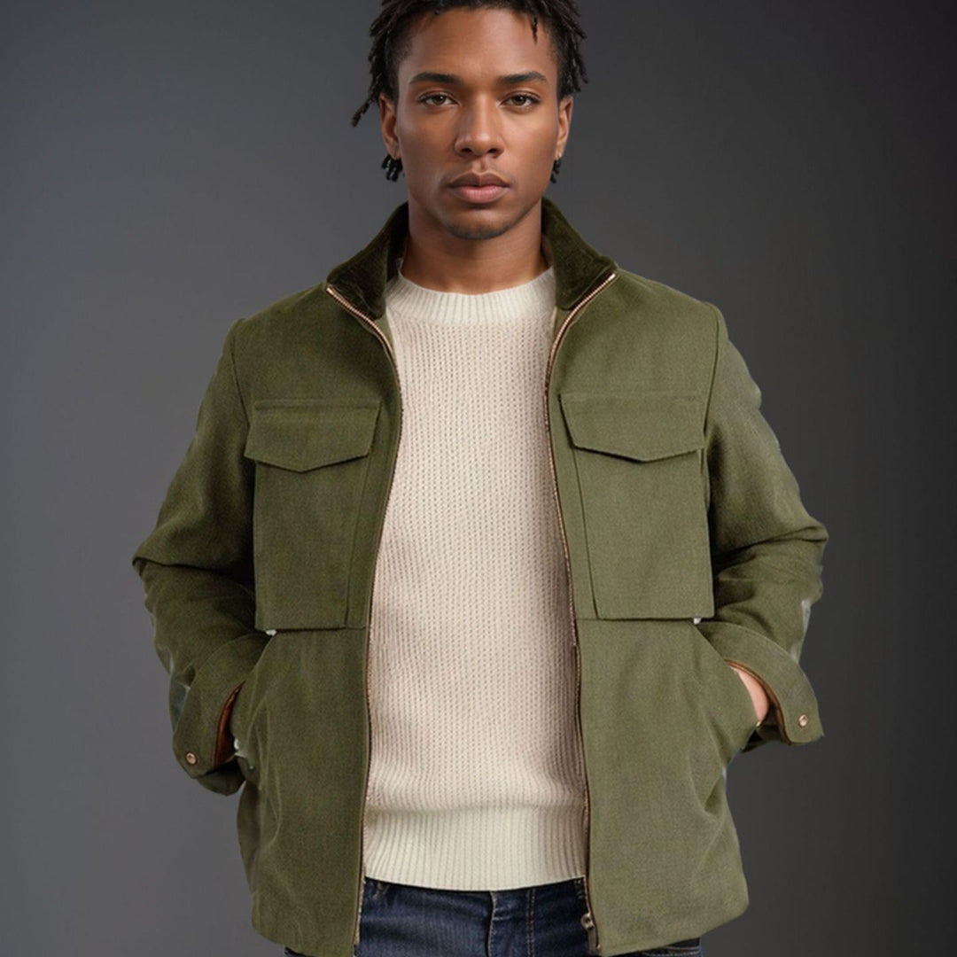 Men's stylish functional jacket in modern design with generous pockets Lisslune