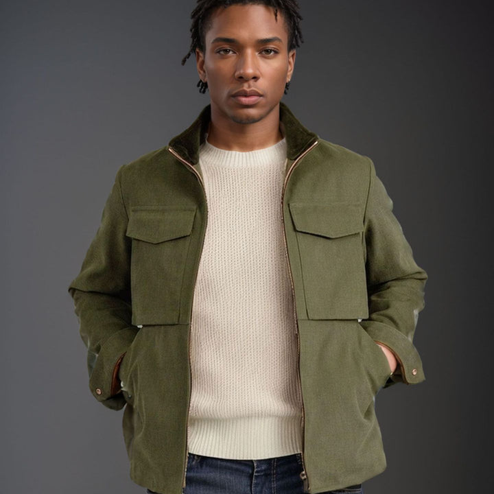Men's stylish functional jacket in modern design with generous pockets Lisslune