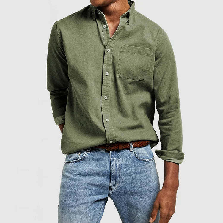 Men's casual leisure shirt made of light cotton fabric Lisslune