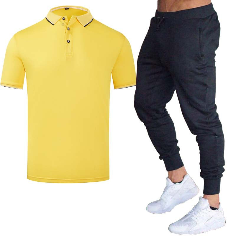 Men's Casual Polo Shirt and Sporty Joggers Lisslune