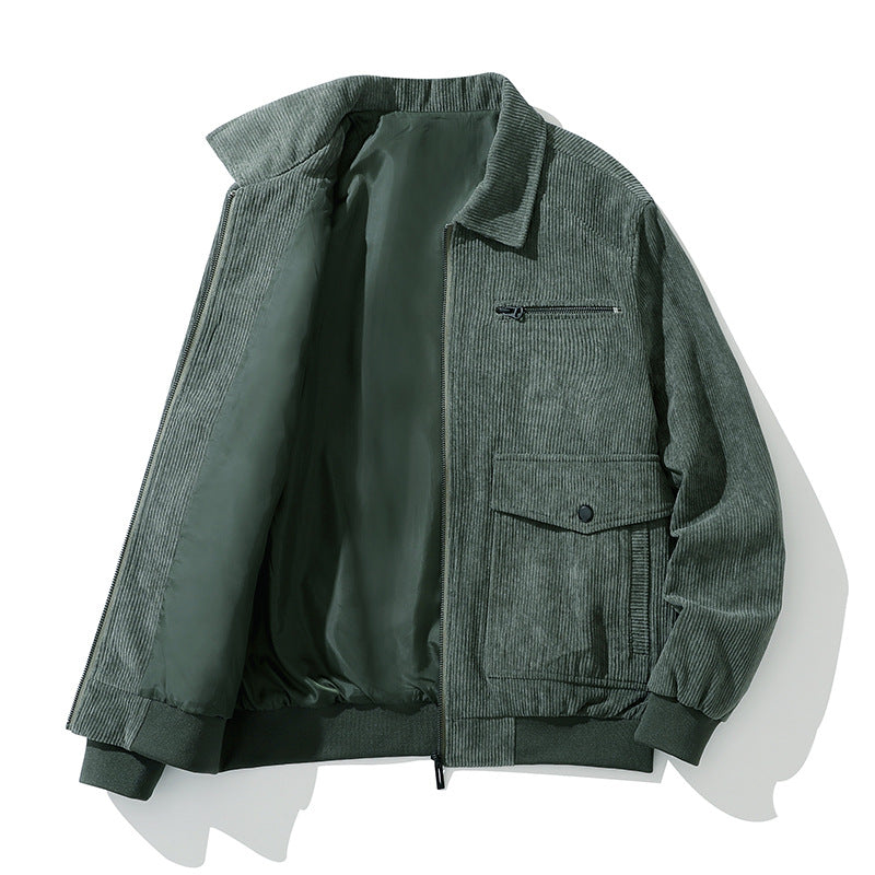 Men's cord jacket with practical pockets and high-quality workmanship Lisslune