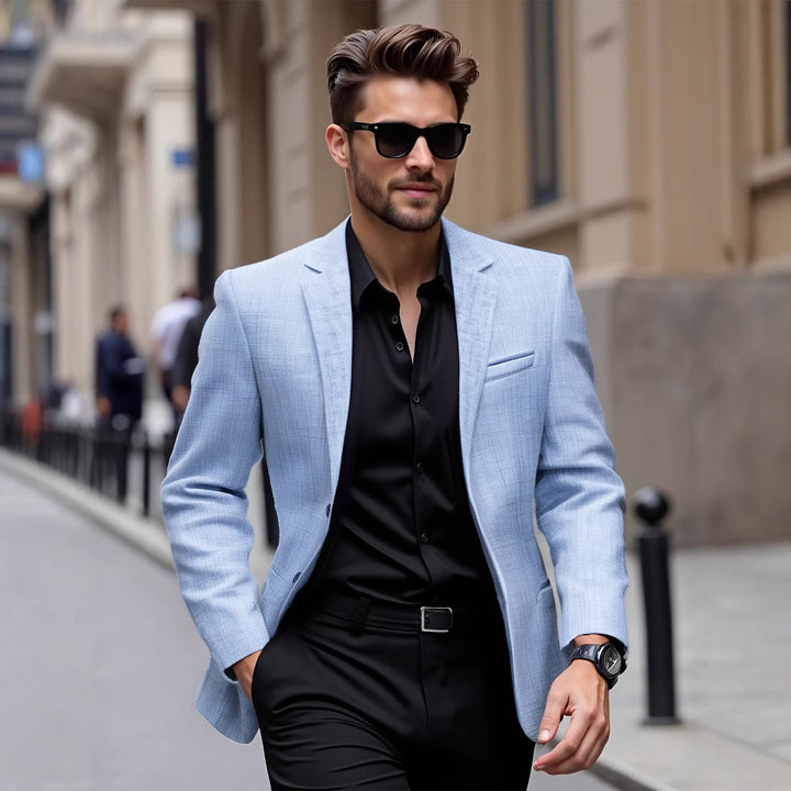 Men's elegant casual blazer with comfortable fit and fine texture Lisslune