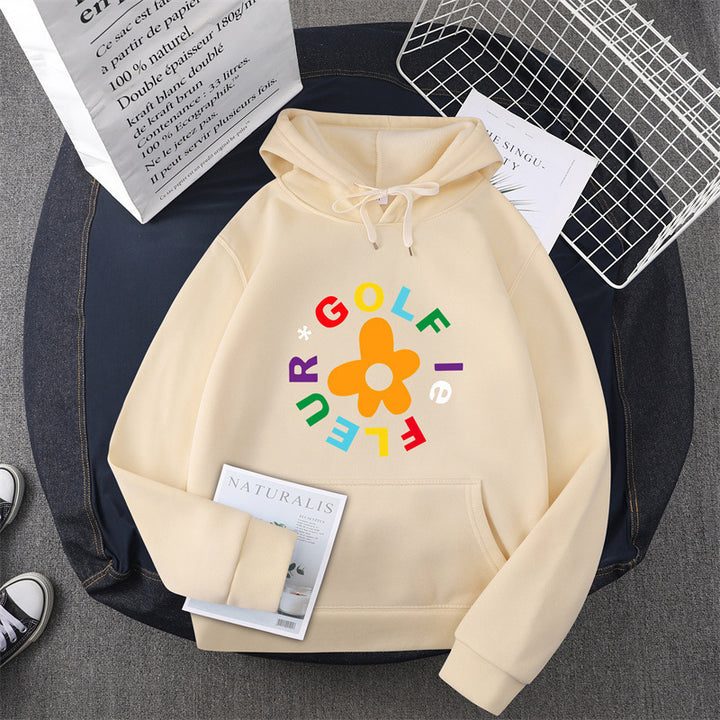 Women's hoodie with creative floral graphic design and comfortable fit Lisslune