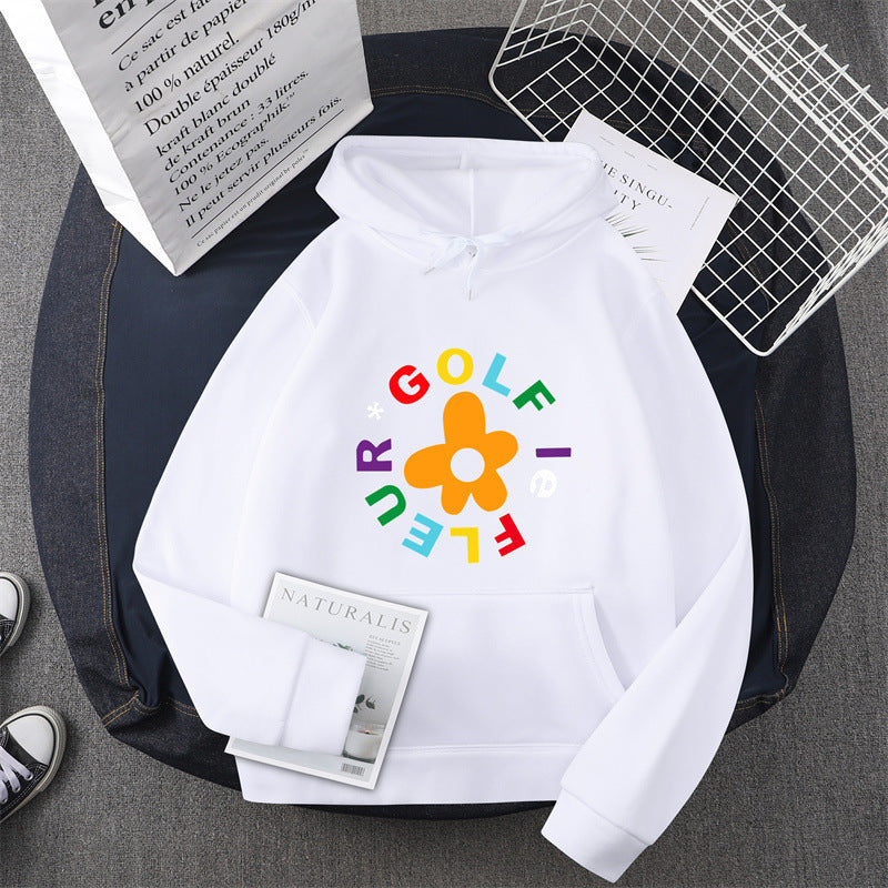 Women's hoodie with creative floral graphic design and comfortable fit Lisslune