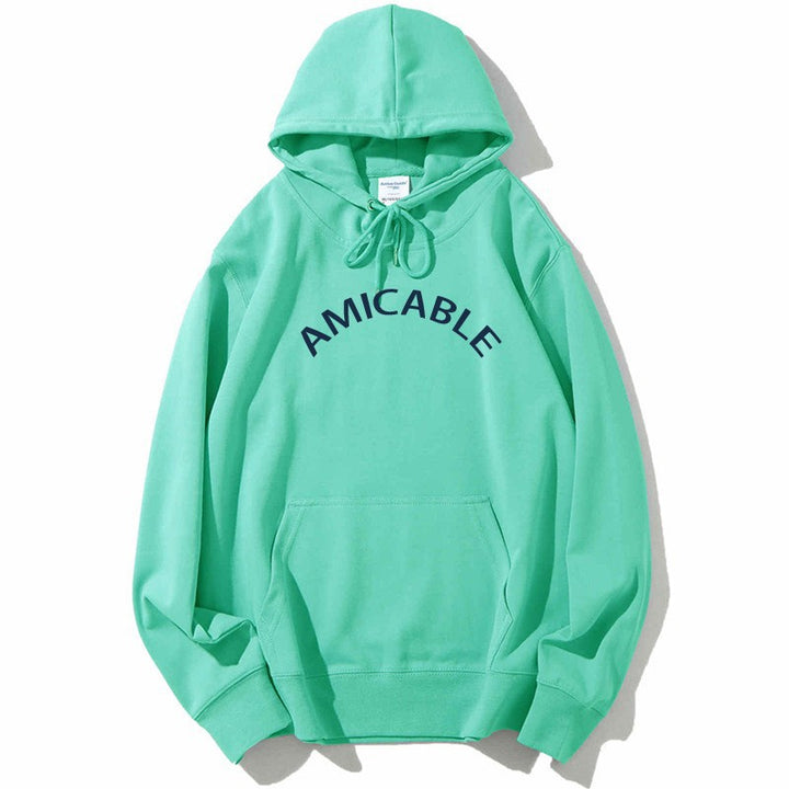 Women's hoodie with large lettering and kangaroo pocket Lisslune