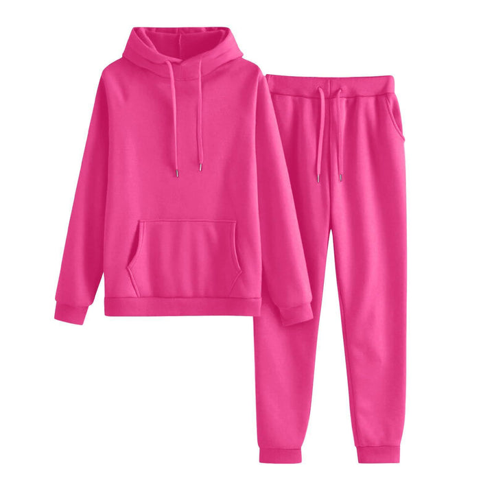 Women's hoodie and jogger set in a casual cut with practical pockets Lisslune