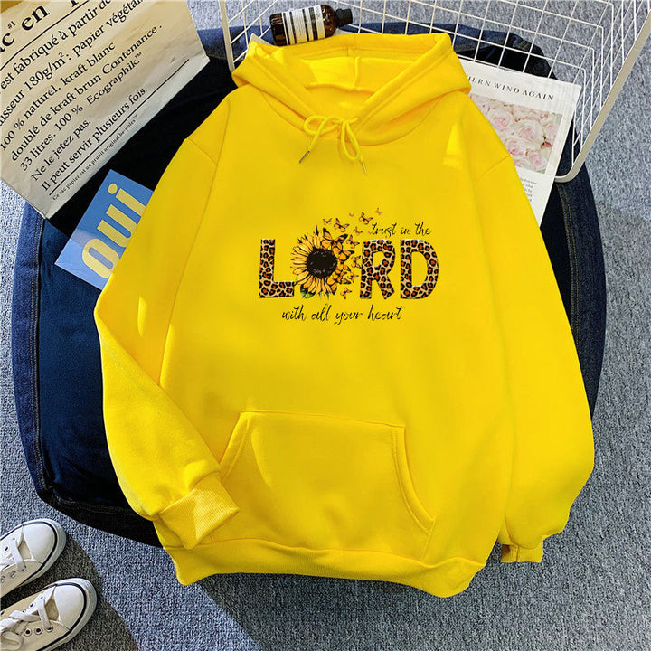 Women's hoodie with inspiring sunflower design Lisslune