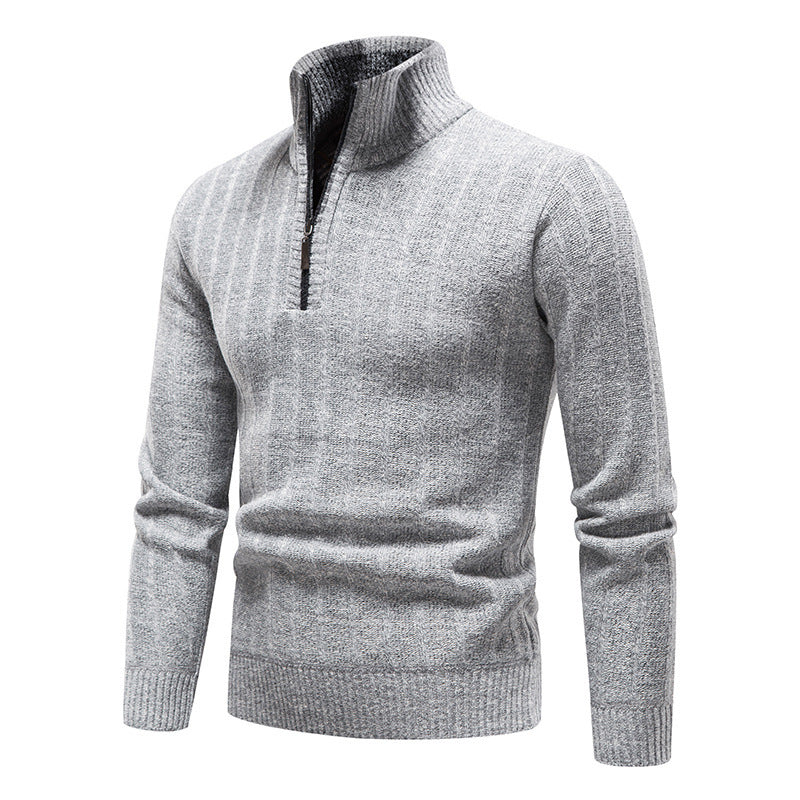 Men's trendy turtleneck sweater with zipper Lisslune