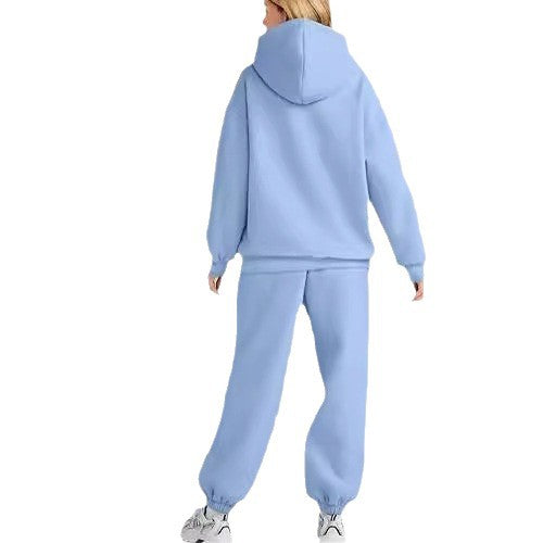Women's comfortable hoodie suit made of high-quality sweatshirt material with practical pockets Lisslune