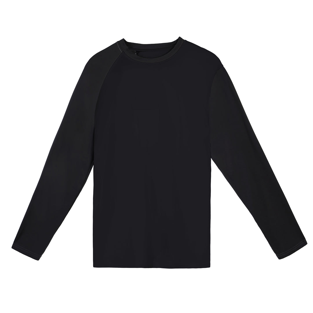 Men's Sports Long Sleeve Shirt with Breathable Inserts and Moisture-Regulating Material Lisslune