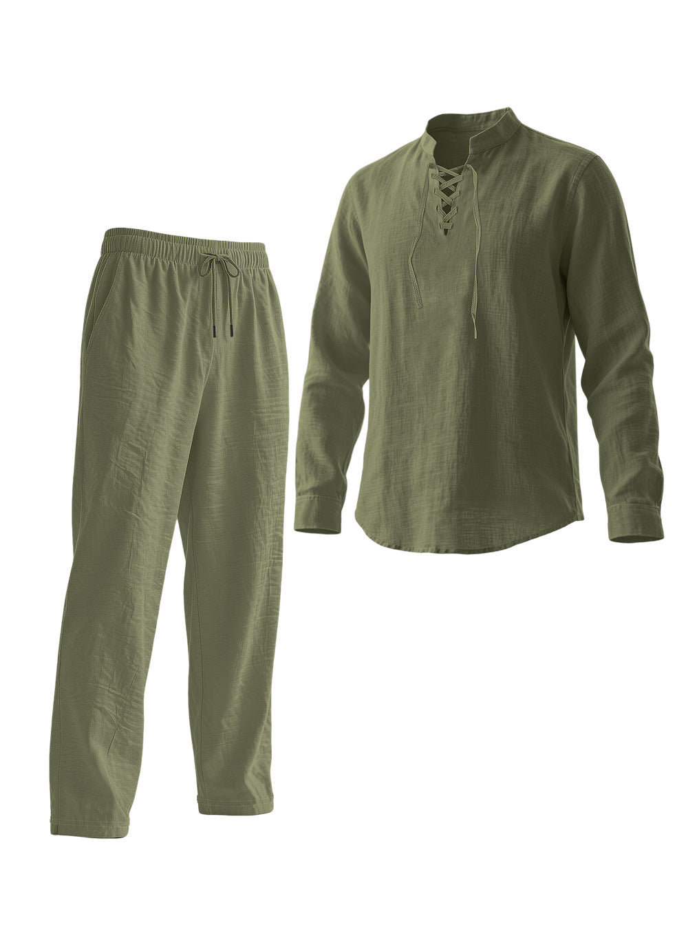 Men's Elegant Leisure Set with Breathable Top and Comfortable Pants Lisslune