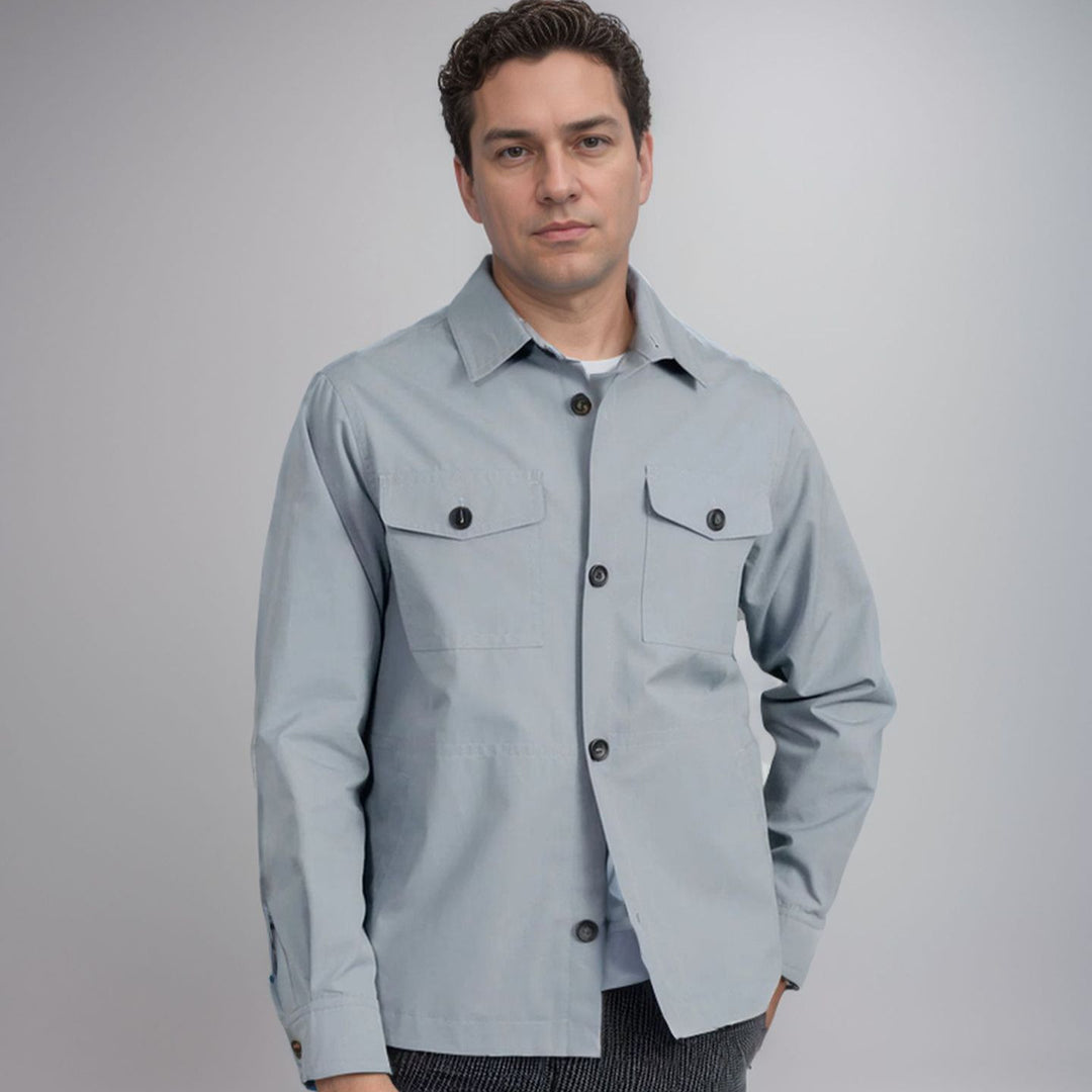 Men's fashionable lightweight chore jacket with practical pockets Lisslune
