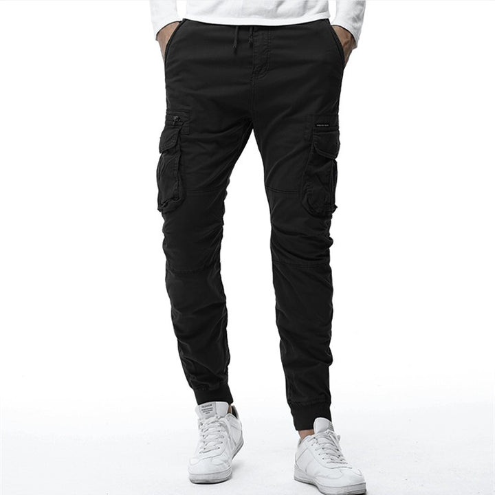 Men's cargo pants with several practical pockets and elastic waistband Lisslune