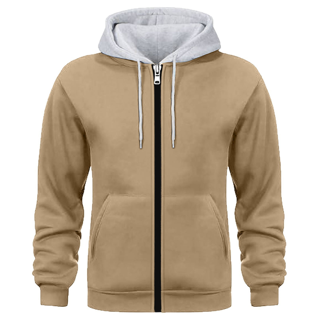Men's Sporty Hoodie Jacket with Innovative Inner Lining Processing Lisslune