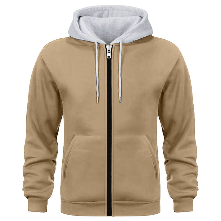 Men's Sporty Hoodie Jacket with Innovative Inner Lining Processing Lisslune
