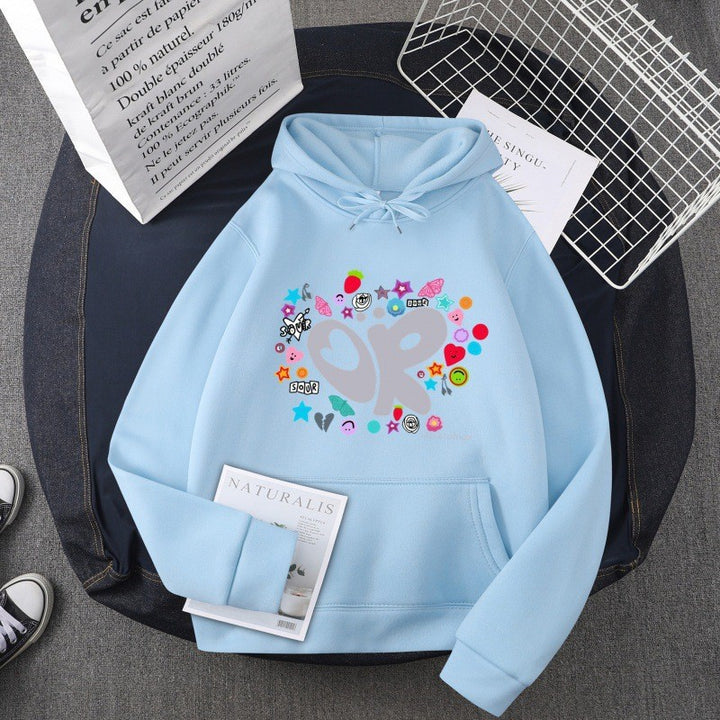 Women's Hoodie with Creative Graphic Design Lisslune