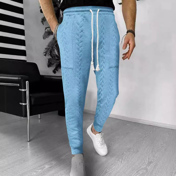 Men's cargo jogging pants with elastic waistband and practical pockets Lisslune