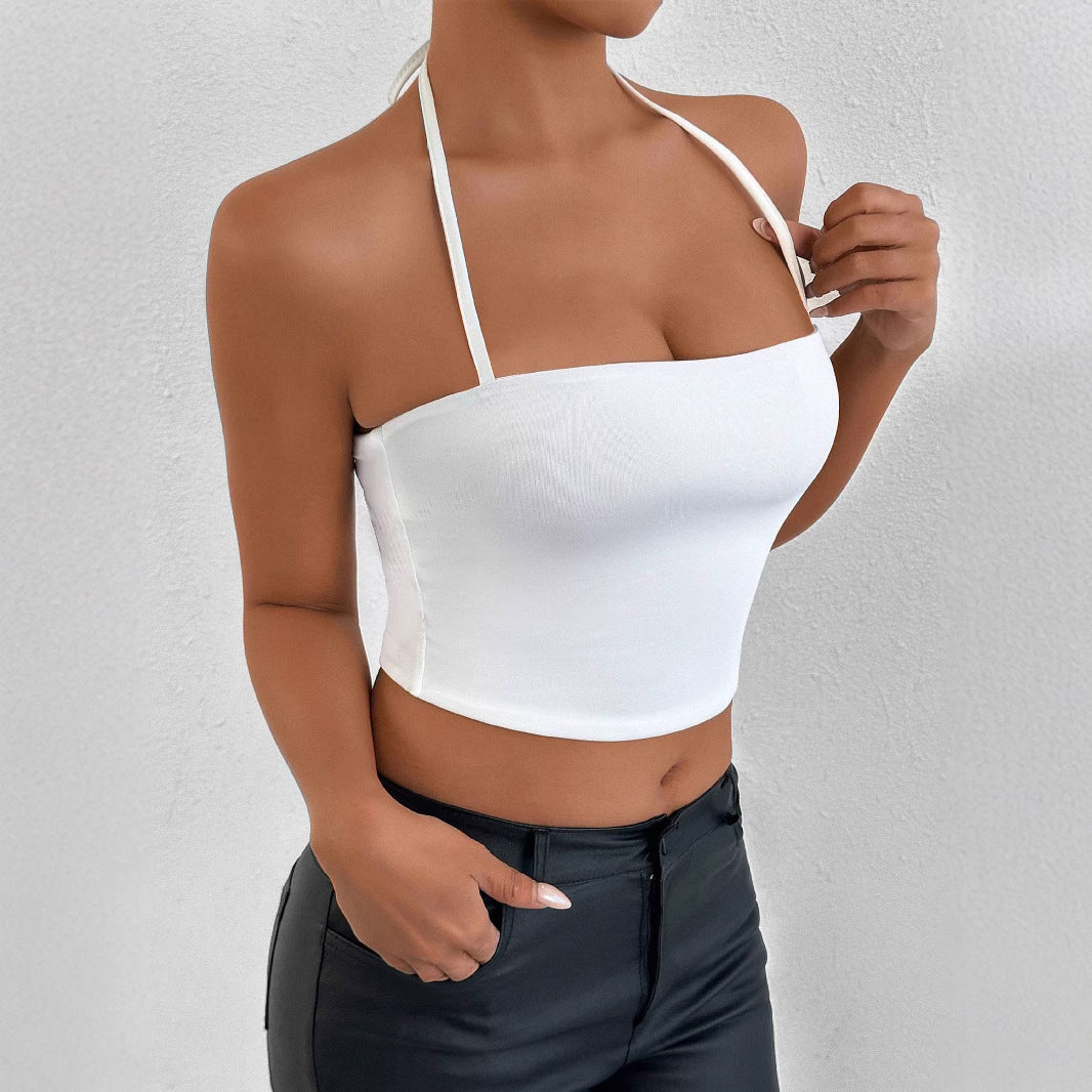 Damen Crop-Top mit raffiniertem Kreuzträger-Design Lisslune