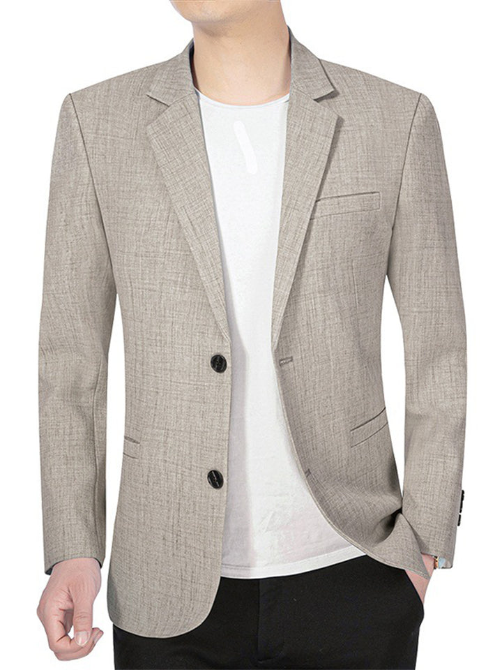 Men's elegant casual blazer with comfortable fit and fine texture Lisslune