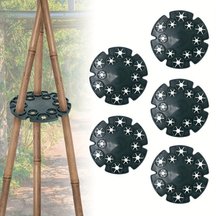 Lisslune | Plant support ring for bamboo poles – Stable climbing aid for tomatoes and climbing plants