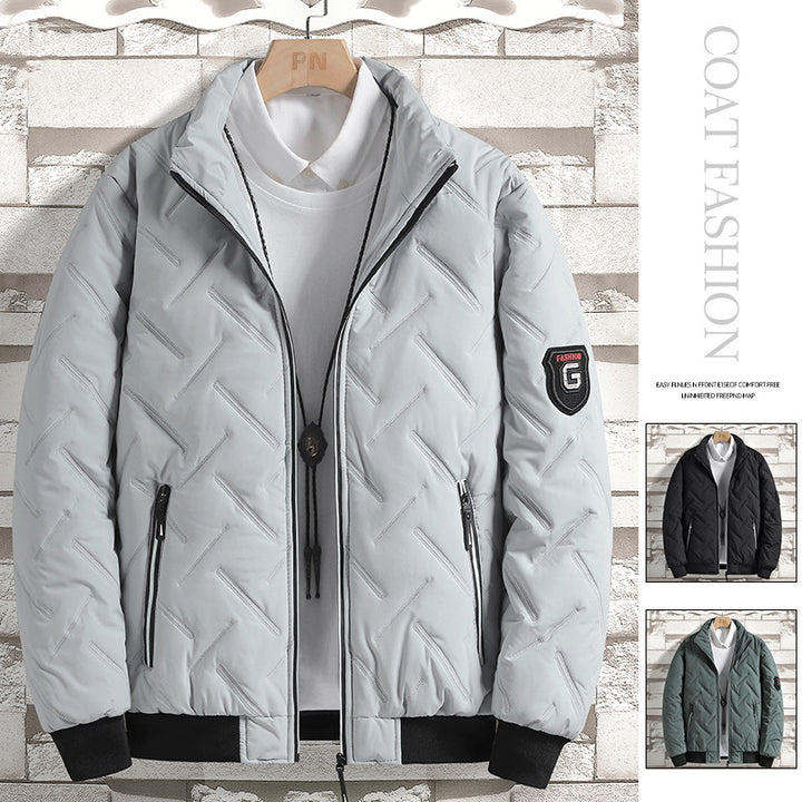 Men's modern quilted bomber jacket Lisslune