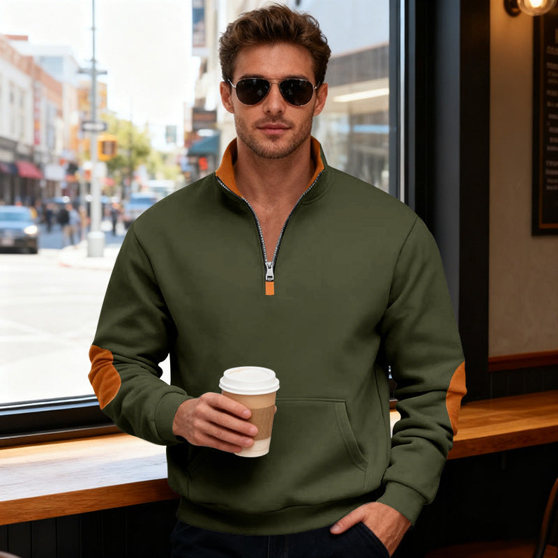 Men's stylish hoodie with zipper and practical pockets Lisslune