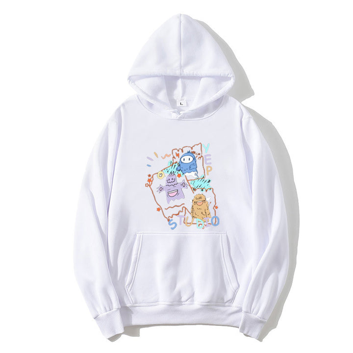 Women's hoodie with playful cartoon design Lisslune