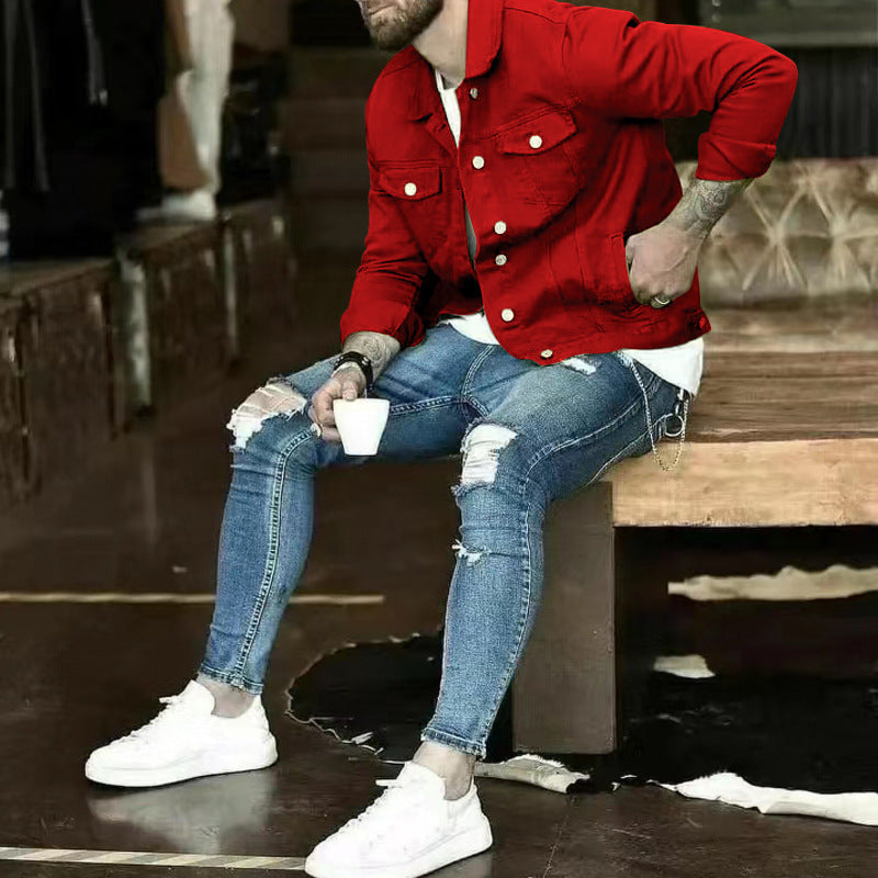 Men's Jeans Jacket Lisslune