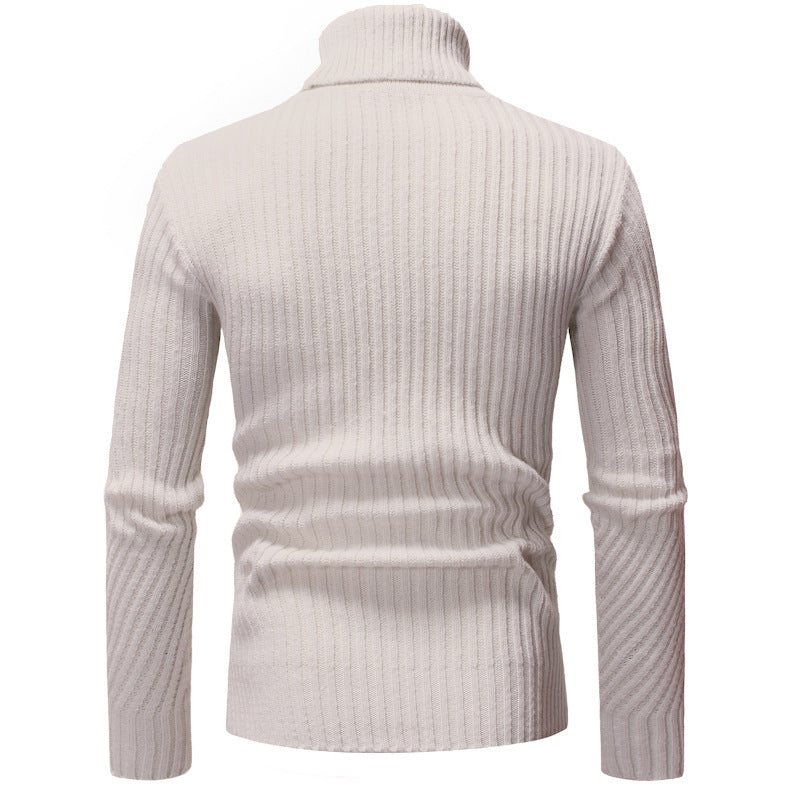 Men's Stylish Turtleneck Sweater with Textured Design Lisslune