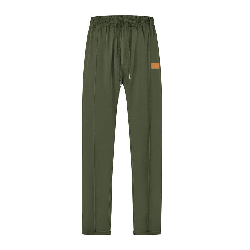 Men's leisure jogging pants with adjustable waistband and practical side pockets Lisslune