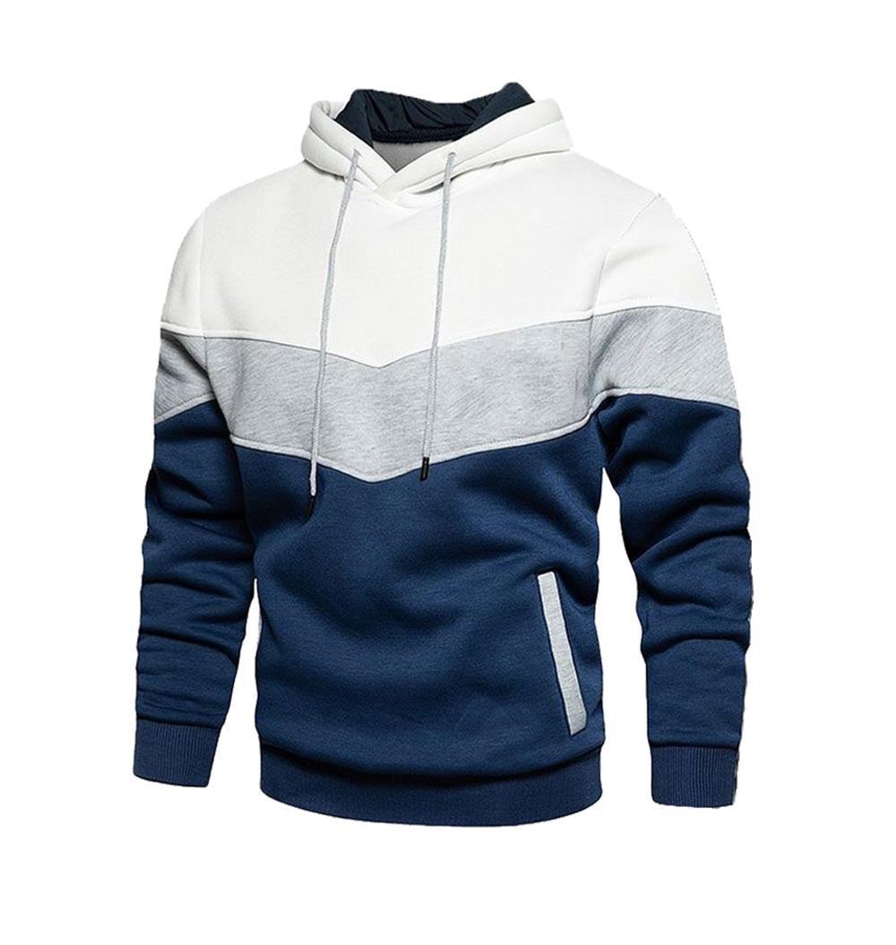 Men's Stylish Hoodie with Innovative Color Block Design Lisslune