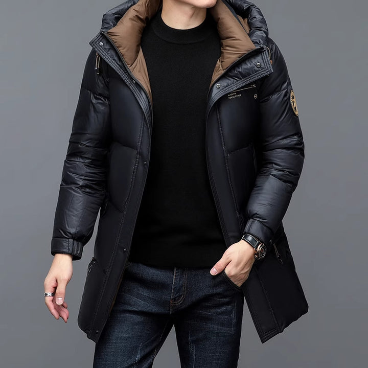 Men's Stylish Long Winter Jacket with Insulating Inner Lining Lisslune