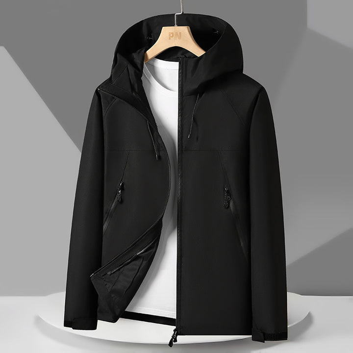 Men's Breathable Weather Jacket with Adjustable Hood Lisslune