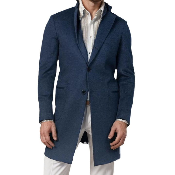 Men's elegant wool coat with a slim silhouette Lisslune