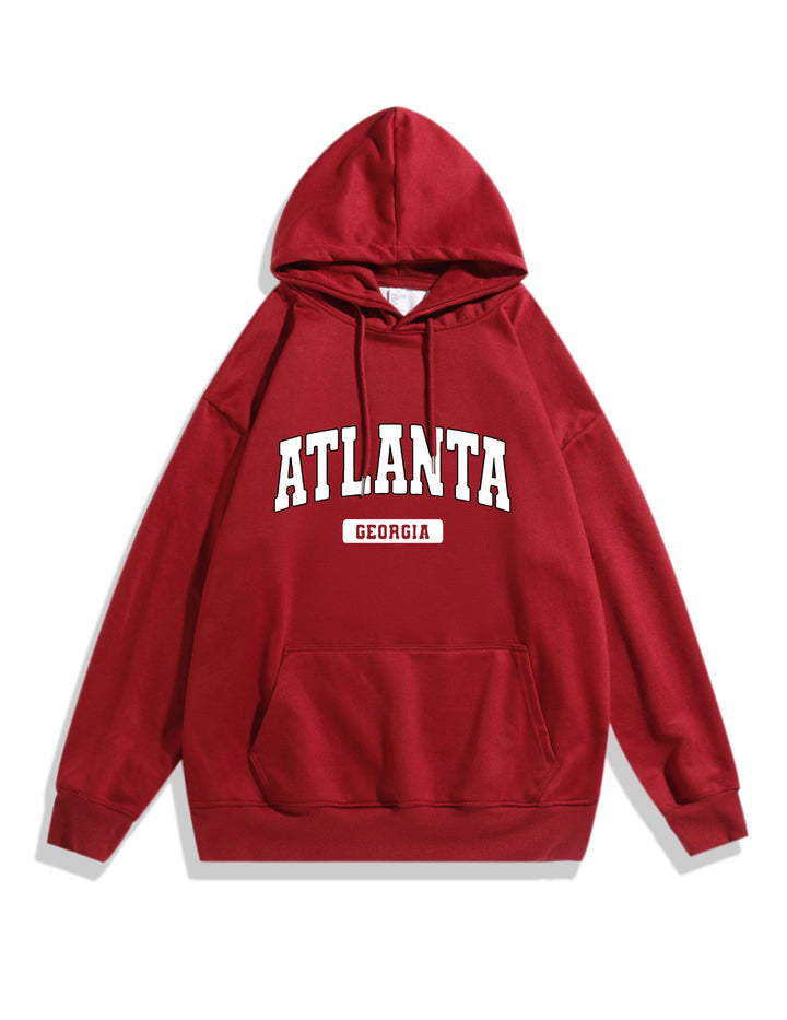 Women's hoodie with stylish Atlanta print Lisslune