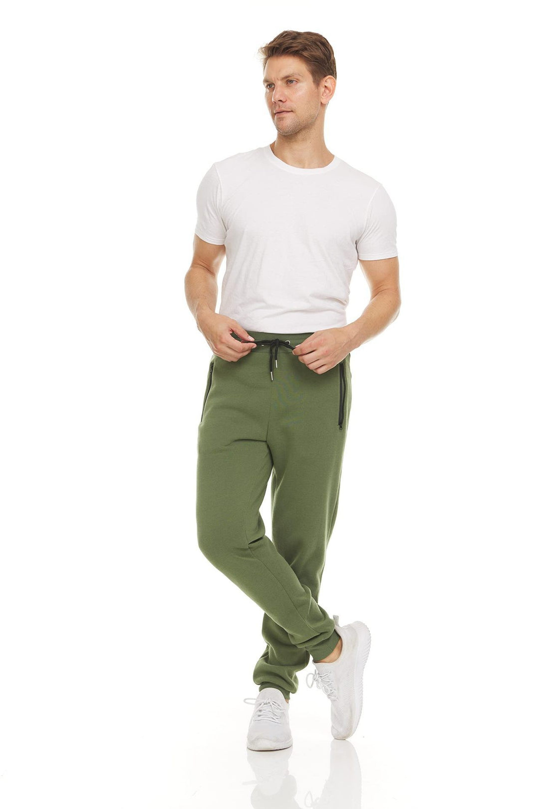 Men's Comfortable Jogging Pants with Elastic Waistband and Practical Side Pockets Lisslune