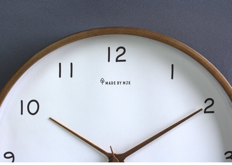 Lisslune | TimberClock - Solid Wood Analog Clock