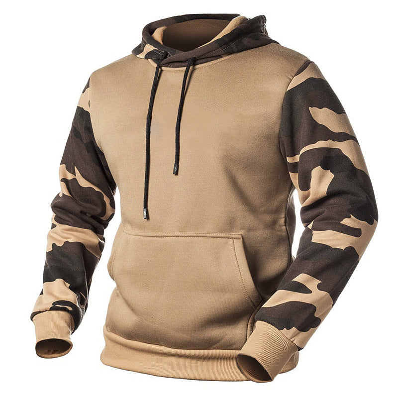 Men's hoodie with modern camouflage design Lisslune