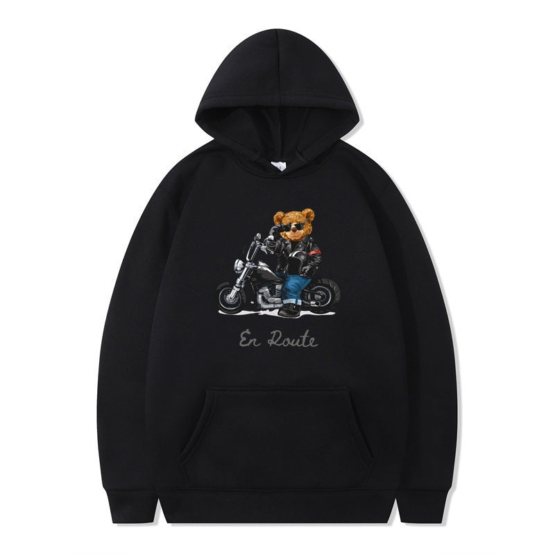 Women's hoodie with unique bear design and casual fit Lisslune