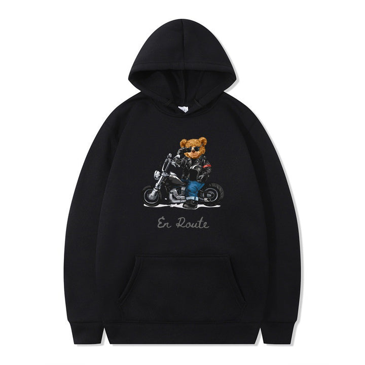 Women's hoodie with unique bear design and casual fit Lisslune